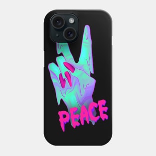 cyberpunk peace sign Phone Case