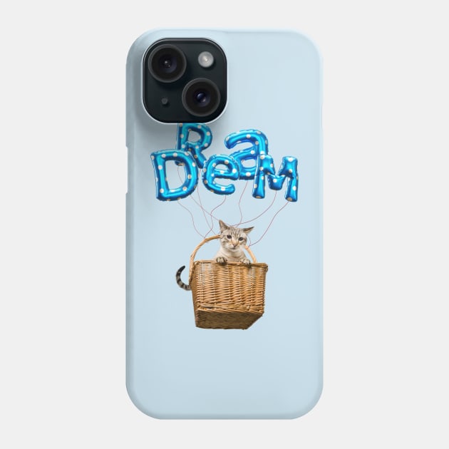 Dream (Blue Background) Phone Case by leBoosh-Designs