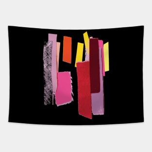 Geometric Color Swatches Illustration - Fuchsia Tapestry