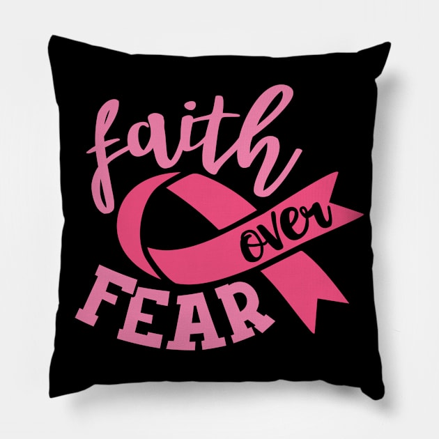 faith over fear Pillow by hatem