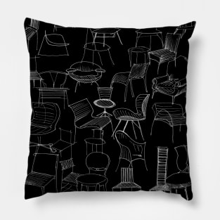 furniture sketch pencil art Pillow