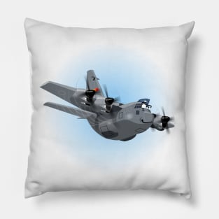 Cartoon military cargo plane Pillow