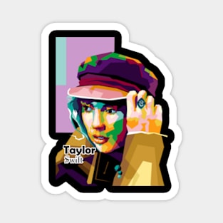 Singer Pop Art Trend taylor swift Magnet