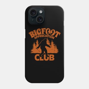 Bigfoot Sasquatch Believer Funny Retro Vintage Bigfoot Club Phone Case