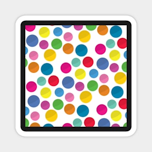 Colorful circles pattern Magnet