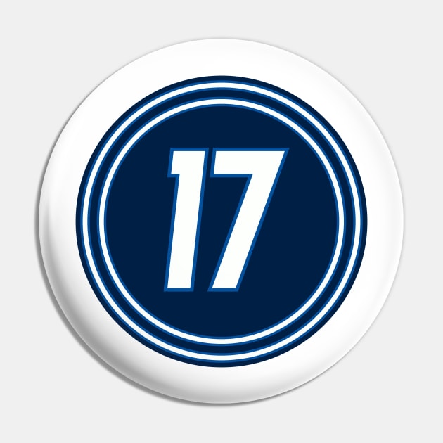 Adam Lowry Number 17 Jersey Winnipeg Jets Inspired Pin by naesha stores