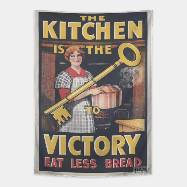 The Kitchen is the Key to Victory Tapestry by Slightly Unhinged