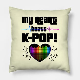 My Heart beats K-POP with heart beat and audio beats Pillow