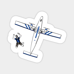 Skydiver And Plane Magnet