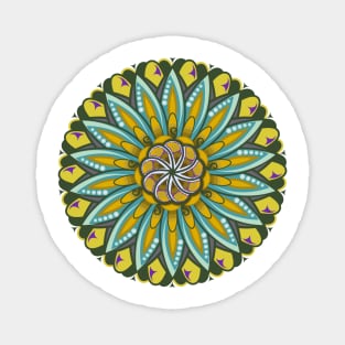 Mandala Flower Light Pastel Art Colorful Paisley Magnet