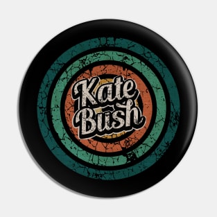 Kate Bush // Retro Circle Crack Vintage Pin