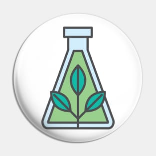 Green Research Environment Icon Pin