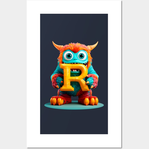 Cute Monster for Kids Alphabet Letter R Funny Back to School - Back To ...