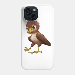 Cute Hawk Drawing Phone Case