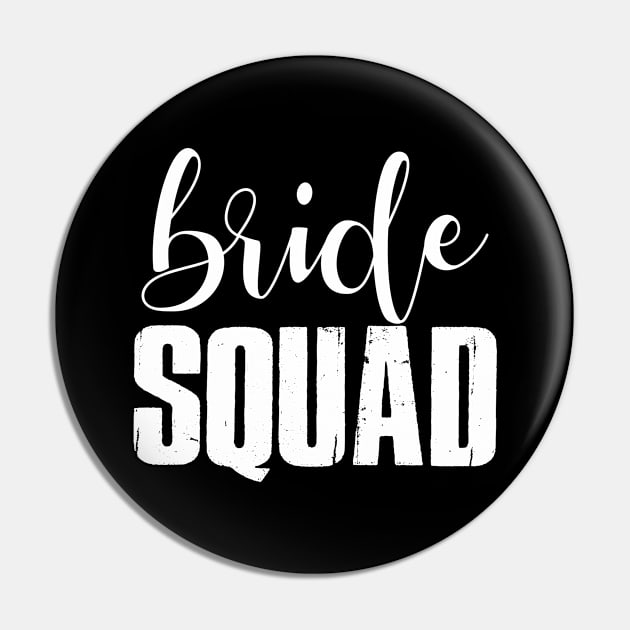 Bride Squad Bachelorette Party Bride Bridesmaids Funny Pin by Meow_My_Cat