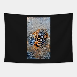 Burnt Wood Wasp Nest Tapestry