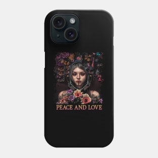 very sweet flower girl, flower power , peace and love Phone Case