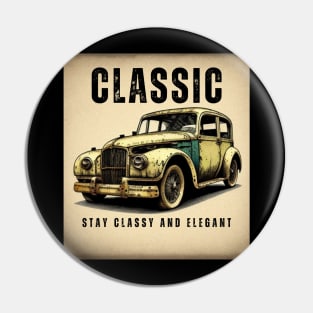 Classic car Pin