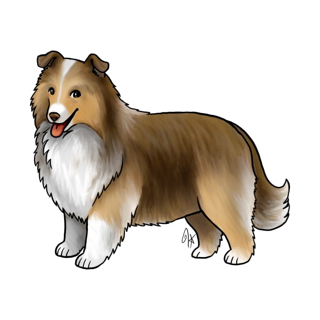 Dog - Shetland Sheepdog - Sable by Jen's Dogs Custom Gifts and Designs