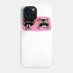 Original design lovers raccoons Phone Case