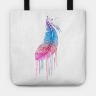 Rainbow Feather Tote