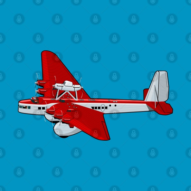 Cartoon retro airplane by Mechanik