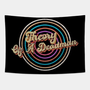 vintage circle line color Theory Of A Deadman Tapestry