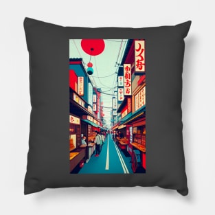 Tokyo street Pillow