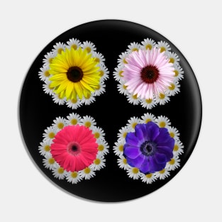 floral gerbera sunflowers blooming daisy flower blossoms Pin