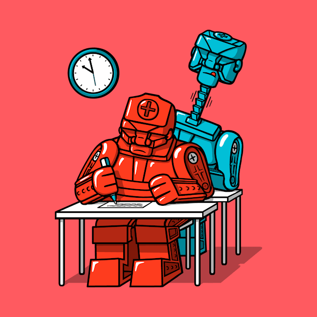 Robot Exam! by Raffiti