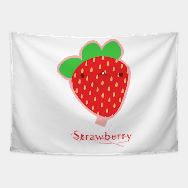 Funny Strawberry Tapestry by DekkenCroud