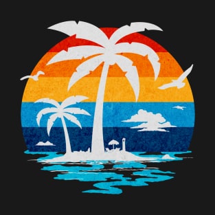 Retro Summer Tropical Island T-Shirt