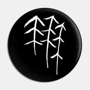 Forest Runes - Fir Tree Symbol Pin