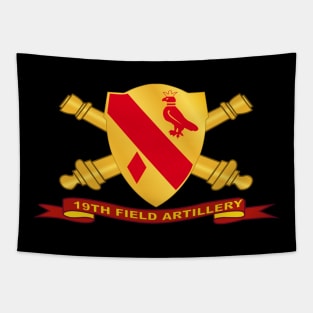 19th Field Artillery w Br - Ribbon Tapestry