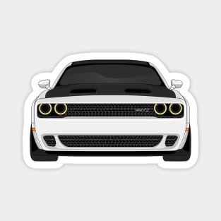 DODGE HELLCAT FRONT WHITE Magnet