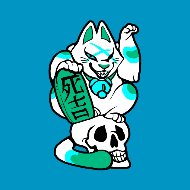 Dead Lucky - Teal by Skulldog