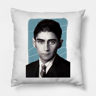 Novelist Franz Kafka illustration Pillow