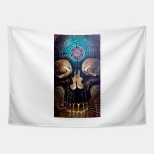 Skull Maze Tapestry