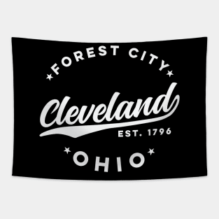 Vintage Cleveland Forest City Ohio USA Tapestry