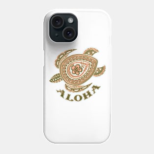 Aloha Coral Tribal Honu -4483 Phone Case