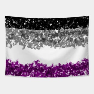 Asexual Flag Crosshatch Design Tapestry