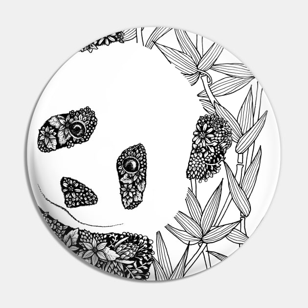 Pop-In Panda Pin by Gingerlique