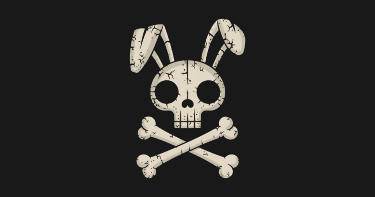 Jolly Roger Bunny Skull Crossbones Egg Hunt Easter Day - Jolly Roger ...