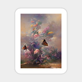 Two Lonely Butterflies Magnet