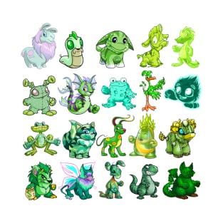 Green Neopets Rainbow T-Shirt