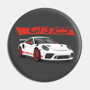 car gt3 rs 911 Red white Pin