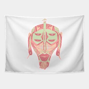 Lpink African Mask No 11 Tapestry