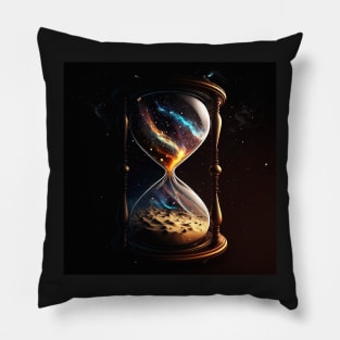 Universe in an hour glass Pillow