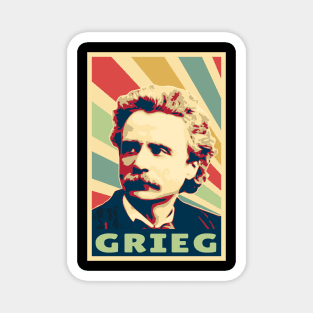 Edvard Grieg Vintage Colors Magnet