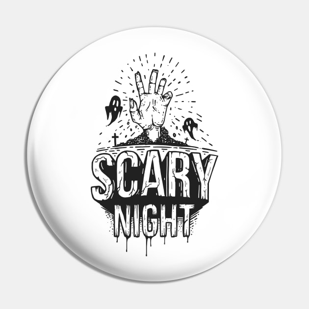 scary night Pin by mkstore2020